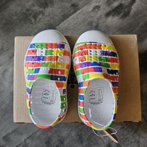 Native Kids Shoes - Multicolor Stripes